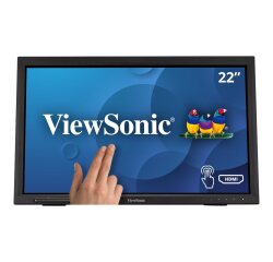 Viewsonic TD2223-2 écran plat de PC 55,9 cm (22") 1920 x 1080 pixels Full HD LCD Écran tactile Noir