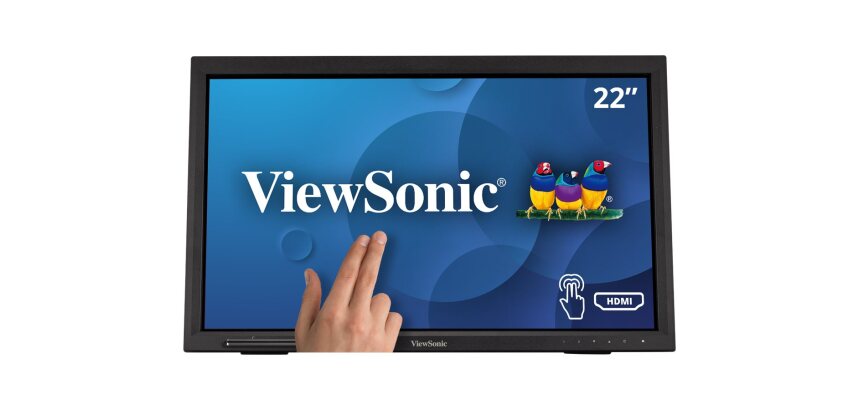 Viewsonic TD2223-2 écran plat de PC 55,9 cm (22") 1920 x 1080 pixels Full HD LCD Écran tactile Noir