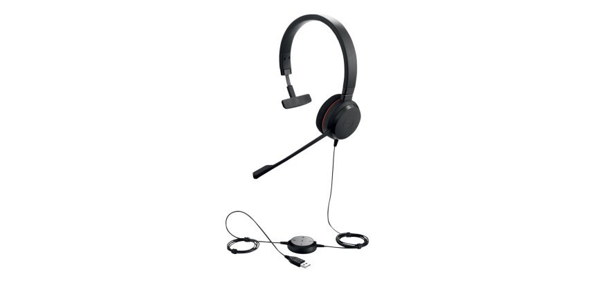Jabra Evolve 20 Casque Avec fil Arceau Bureau/Centre d'appels USB Type-A Noir