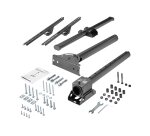 StarTech.com Support TV au Plafond - Support Universel pour Écran Unique avec Mât Court Télescopique Réglable - Inclinable/Pivotant - Support VESA pour Écrans 32"-75"