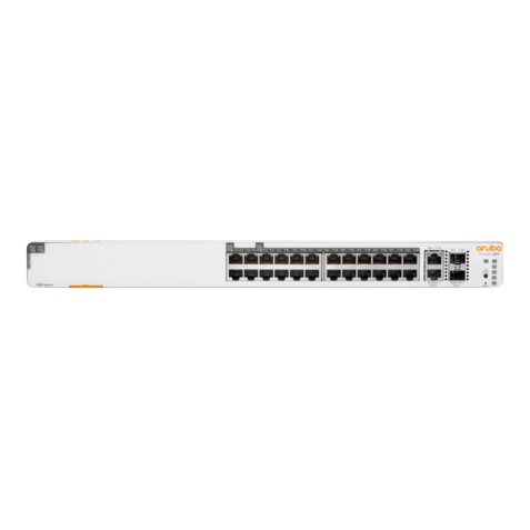 HPE Aruba Networking Networking Instant On Switch 20p Gigabit CL4 4p Gigabit CL6 PoE 2p 10GBT 2p SFP+ 370W 1960