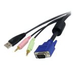 StarTech.com Câble pour Switch KVM VGA avec USB et Audio et Micro - 1.80m
