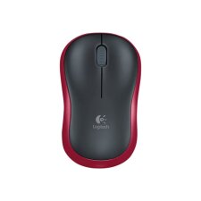 Logitech M185 - Maus - 2.4 GHz - Rot