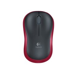 Logitech M185 - mouse - 2.4 GHz - red