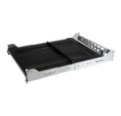 StarTech.com Étagère Coulissante 2U pour Serveur avec Bras de Gestion des Câbles - Profondeur de Montage Réglable de 27,6 à 31,6 pouces - 50kg - Étagère 19" pour Rack d'Équipement - Profondeur 24 Pouces