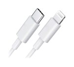 DLH Cable USB-C vers Apple lightning certifie MFI 1m 3.25A 65W max blanc