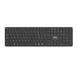 Port Designs 900903 clavier Maison RF sans fil + Bluetooth AZERTY Français Noir