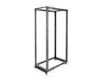 StarTech.com Rack Serveur Mobile 42U à 4 Montants, Rack Réseau 19" à 4 Montants avec Roulettes, Rack Roulant avec Profondeur Ajustable pour PC/AV/Données/IT - Roulettes, Pieds de Mise à Niveau ou Montage au Sol