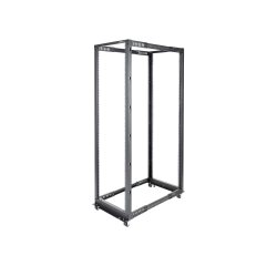 StarTech.com Rack Serveur Mobile 42U à 4 Montants, Rack Réseau 19" à 4 Montants avec Roulettes, Rack Roulant avec Profondeur Ajustable pour PC/AV/Données/IT - Roulettes, Pieds de Mise à Niveau ou Montage au Sol