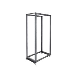 StarTech.com Rack Serveur Mobile 42U à 4 Montants, Rack Réseau 19" à 4 Montants avec Roulettes, Rack Roulant avec Profondeur Ajustable pour PC/AV/Données/IT - Roulettes, Pieds de Mise à Niveau ou Montage au Sol