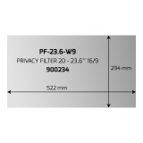 Port Designs 900234 filtre anti-reflets pour écran et filtre de confidentialité 59,9 cm (23.6") Moniteur