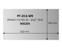 Port Designs 900234 filtre anti-reflets pour écran et filtre de confidentialité 59,9 cm (23.6") Moniteur