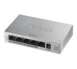 Zyxel GS1005HP Non-géré Gigabit Ethernet (10/100/1000) Connexion Ethernet, supportant l'alimentation via ce port (PoE) Argent