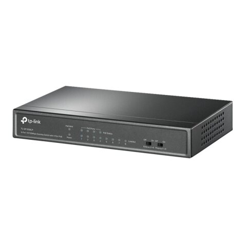 TP-Link TL-SF1008LP commutateur réseau Non-géré Fast Ethernet (10/100) Connexion Ethernet, supportant l'alimentation via ce port (PoE) Noir