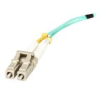 StarTech.com Câble Fibre Optique Multimode de 10m LC/UPC à LC/UPC OM3, Fibre Zipcord Full Duplex 50/125µm, Réseaux 100G, LOMMF/VCSEL, <0.3dB Faible Perte d'Insertion, Cordon Patch Fibre LSZH