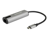 StarTech.com Adaptateur 2.5GbE USB C vers Ethernet NBASE-T NIC - Réseau Multi-Vitesse USB 3.0 Type C 2.5/1 Gigabit/100 Mbps/Portable USB 3.1 vers RJ45/LAN Compatible TB3/MacBook Pro Surface