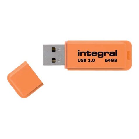 Clé USB 3.0 Integral Neon Orange 64 Go