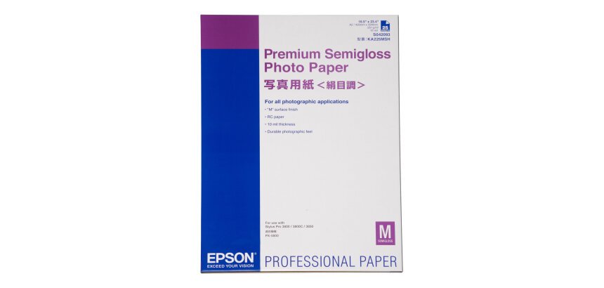 Epson Pap Photo Premium Semi-Glacé 251g 25f. A2 (0,420x0,594m)