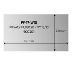 Port Designs Privacy Filter 2D 43,2 cm (17") Ordinateur portable Filtre de confidentialité sans bords pour ordinateur