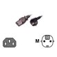 MCL Power Cable Black 3.0m Noir 3 m