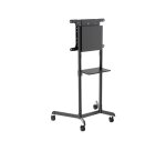 Neomounts NS-M1250BLACK Support au sol pour écran 37-70" - rotatif - étagère multimédia incluse