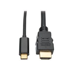 Tripp Lite U444-006-H câble vidéo et adaptateur 1,8 m USB Type-C HDMI Noir