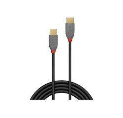 Lindy Câble USB 2.0 Type C de 2m, PD 60W, Anthra Line