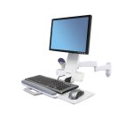 Ergotron 200 Series Combo Arm 61 cm (24") Mur Blanc