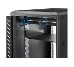 StarTech.com Étagère Rack Serveur 2U - Étagère Cantilever Universelle pour Armoire Rack d'Équipement Réseau 19" - Acier Haute Résistance - Poids Max 20kg - Profondeur de 16", Noir