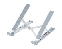 StarTech.com Support Pliable pour Ordinateur Portable - Support Ergonomique pour PC Portable Réglable en Hateur - Support Inclinable avec Cadre en Aluminium Ventilé Supportant 10kg - Rehausseur pour PC Surélevé