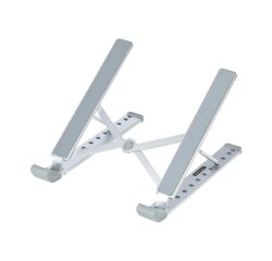 StarTech.com Support Pliable pour Ordinateur Portable - Support Ergonomique pour PC Portable Réglable en Hateur - Support Inclinable avec Cadre en Aluminium Ventilé Supportant 10kg - Rehausseur pour PC Surélevé