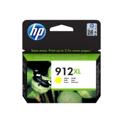 HP 912XL Cartouche d'encre jaune authentique, grande capacité