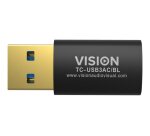 Vision TC-USB3AC/BL changeur de genre de câble Noir