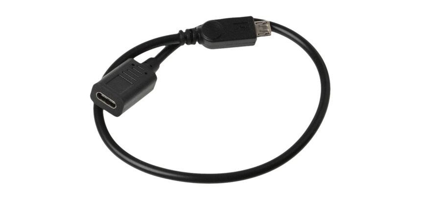 DLH Cable adaptateur USB-C femelle vers micro USB male