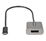 StarTech.com Adaptateur USB C vers DisplayPort - Dongle USB-C 8K/4K 60Hz vers DisplayPort 1.4 - Convertisseur Graphique USB Type-C vers Écran DP - Compatible Thunderbolt 3 - Câble Intégré 30cm