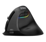 Urban Factory ERGO PRO - souris - vertical - 2.4 GHz, Bluetooth 5.0 - noir-droitier