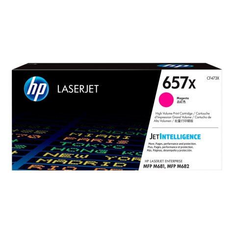 HP 657X - à rendement élevé - magenta - original - LaserJet - cartouche de toner (CF473X)