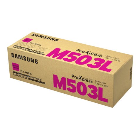 Samsung CLT-M503L - hoog rendement - magenta - origineel - tonercartridge (SU281A)