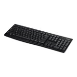 Logitech Wireless Keyboard K270 clavier Maison RF sans fil AZERTY Français Noir