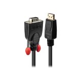 Lindy 41942 câble vidéo et adaptateur 2 m VGA (D-Sub) DisplayPort Noir
