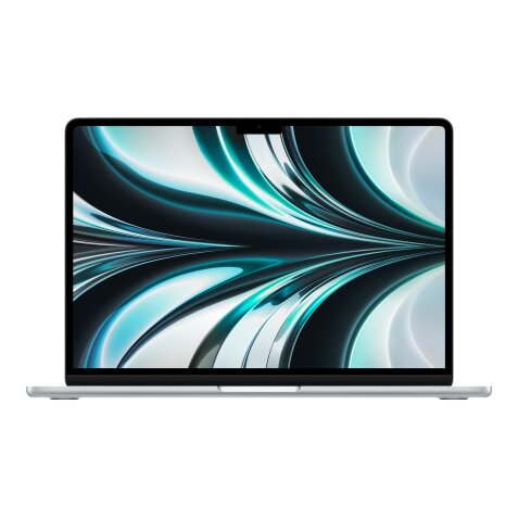 Apple MacBook Air Apple M M2 Ordinateur portable 34,5 cm (13.6") 8 Go 256 Go SSD Wi-Fi 6 (802.11ax) macOS Monterey Argent