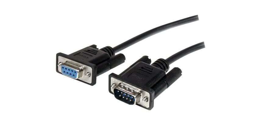 StarTech.com Câble série DB9 RS232 noir en liaison directe 1 m - M/F