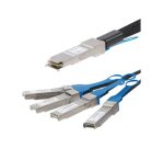 StarTech.com Câble QSFP+ vers 4x SFP+ à connexion directe conforme à MSA - Cordon DAC Twinax de 3 m