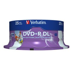 Verbatim - DVD+R DL x 25 - 8.5 GB - storage media
