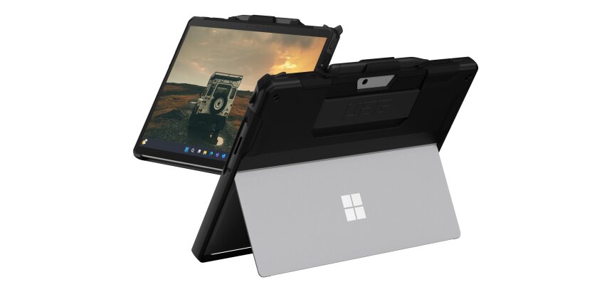 Urban Armor Gear 324014114040 étui pour tablette 33 cm (13") Folio Noir, Transparent