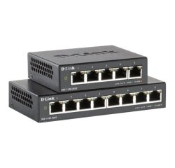 D-Link DGS-1100-05PDV2 commutateur réseau Géré Gigabit Ethernet (10/100/1000) Connexion Ethernet, supportant l'alimentation via ce port (PoE) Noir
