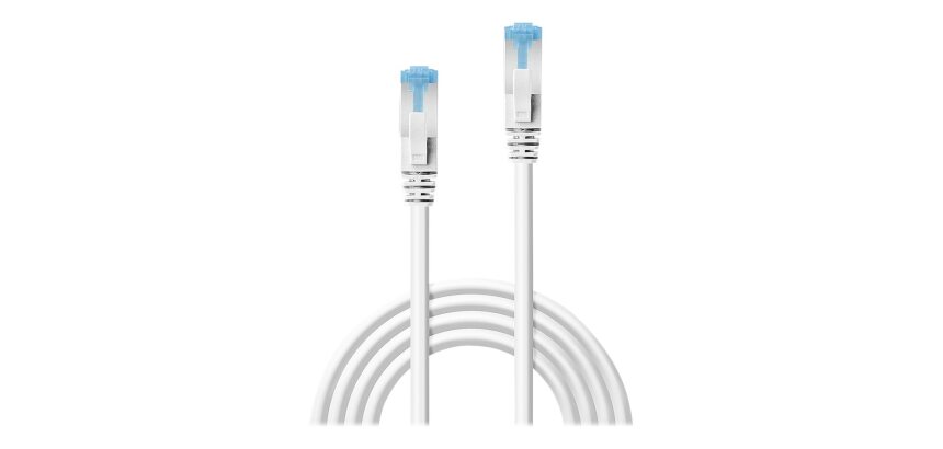Lindy Câble réseau Blanc Cat.6A S/FTP LSZH, 2m