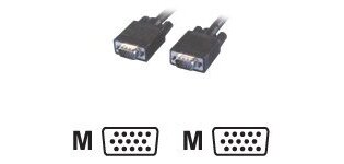 MCL CABLE SVGA HD15 Male/Male 3m câble VGA VGA (D-Sub) Noir