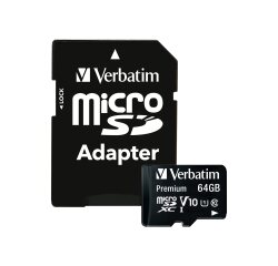 Verbatim Premium - flashgeheugenkaart - 64 GB - microSDXC UHS-I