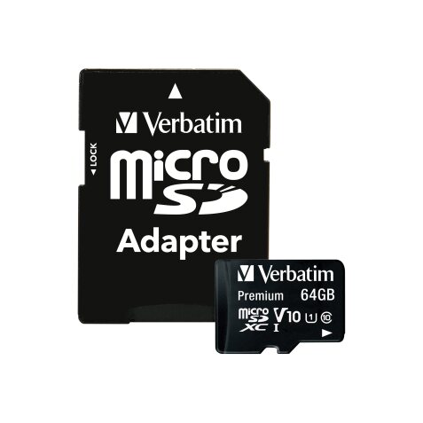Carte MicroSDHC 64Go+adaptateur Class 10/U1 44084